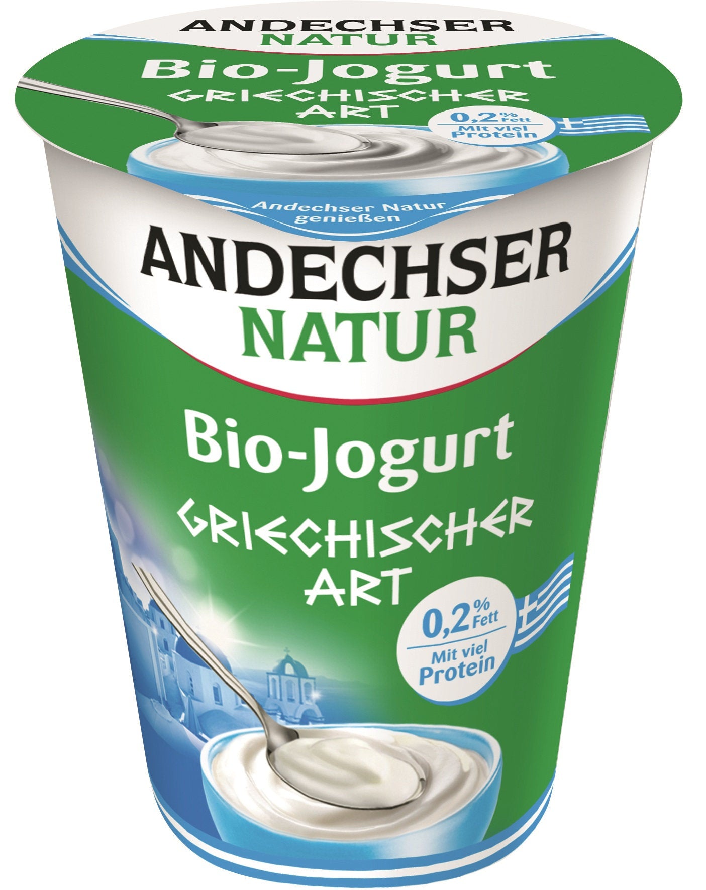 Andechser BIO Zsírszegény natúr görörg joghurt 0,2% fehérjével dúsított