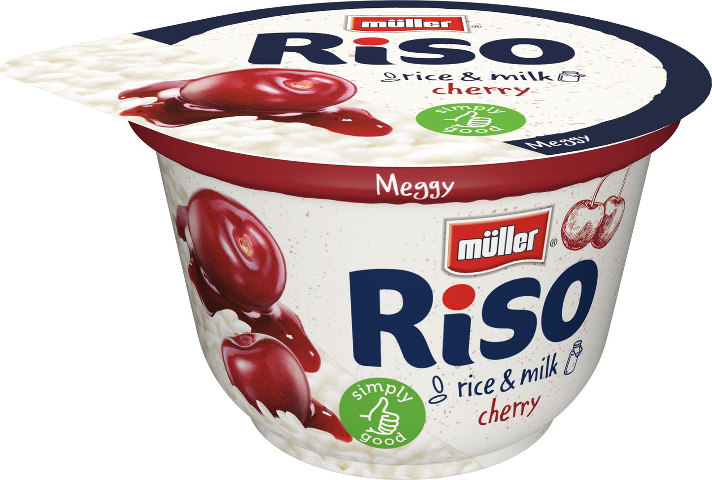 Müller Riso Tejberizs desszert meggyes