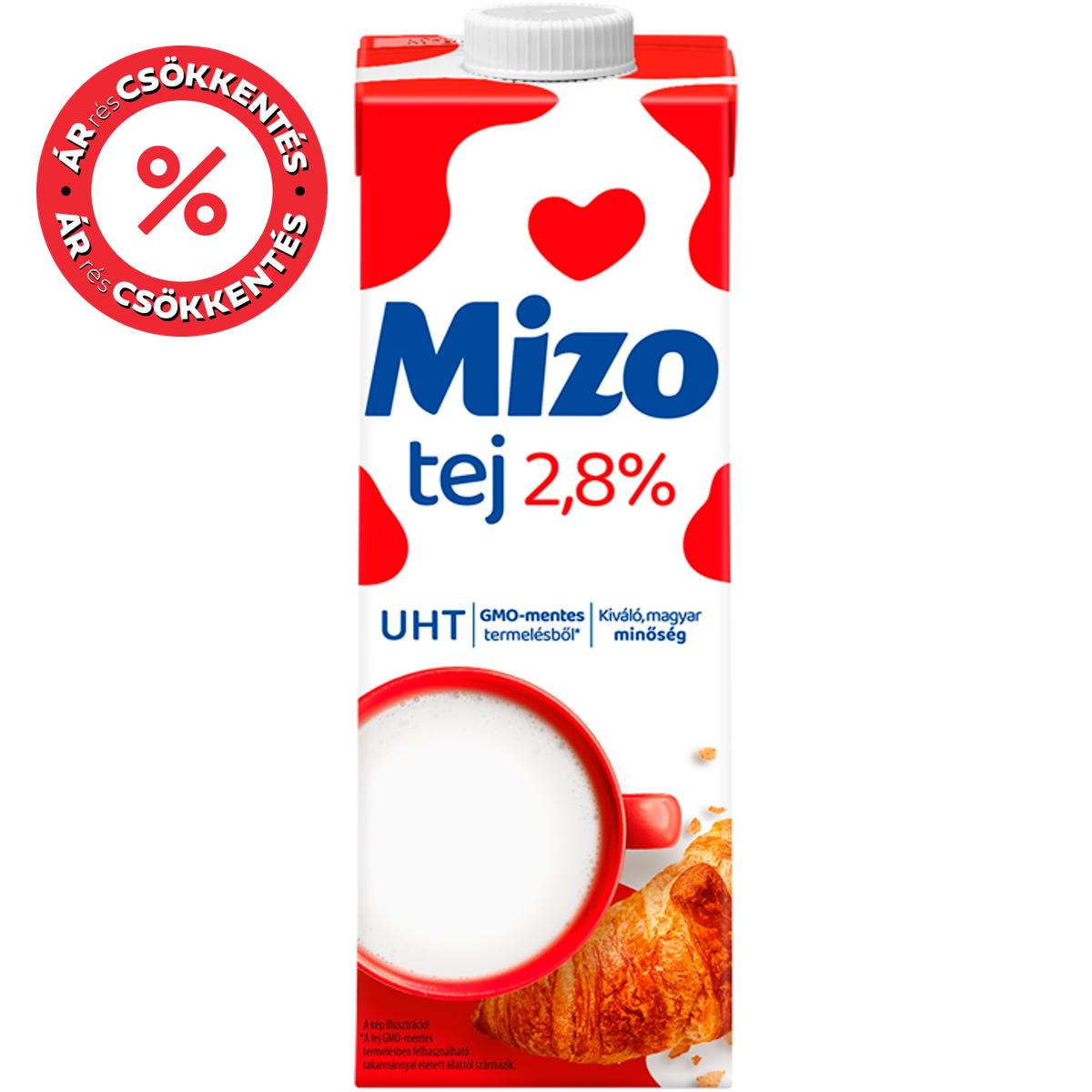 Mizo GMO-mentes UHT tej 2,8%