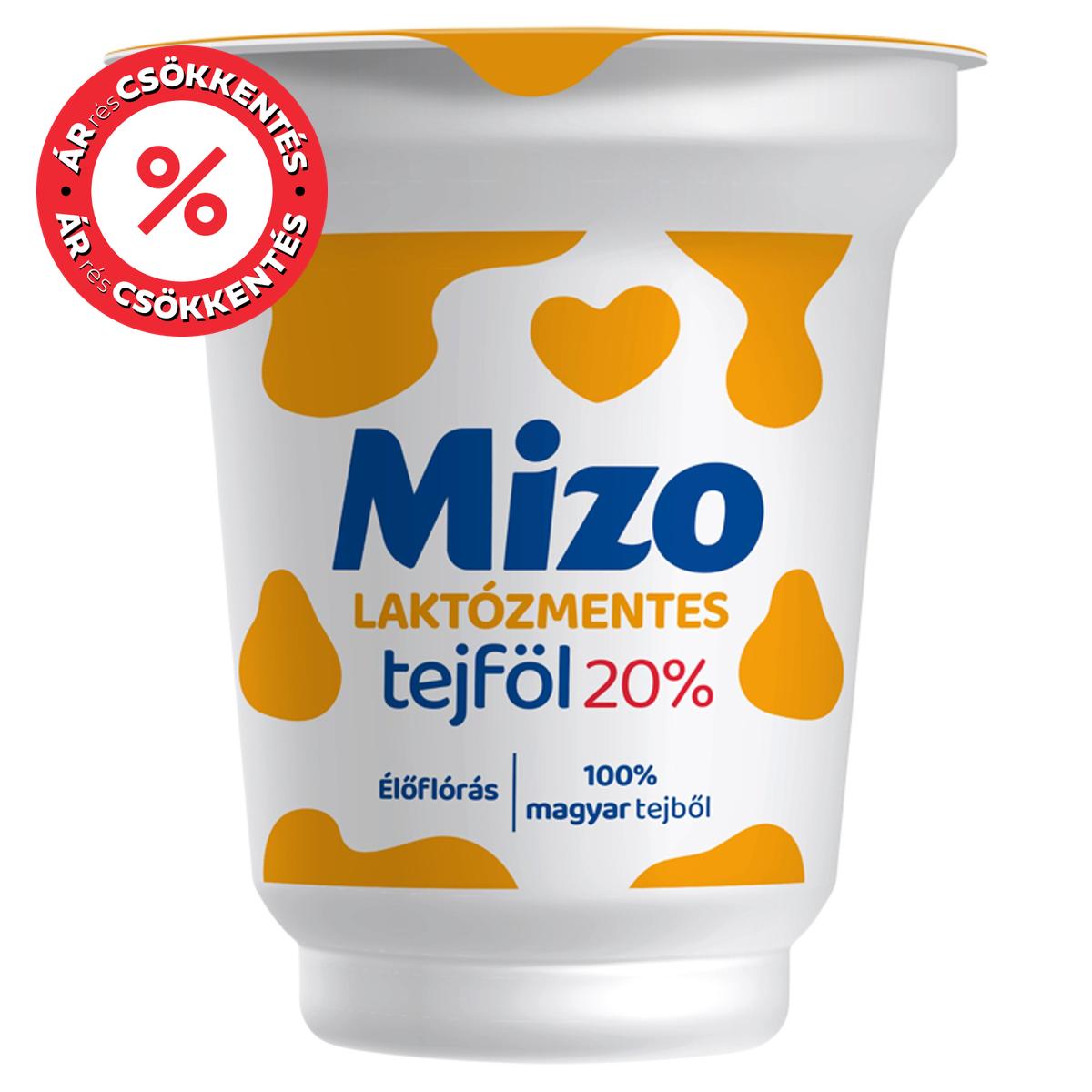 Mizo Laktózmentes tejföl 20%