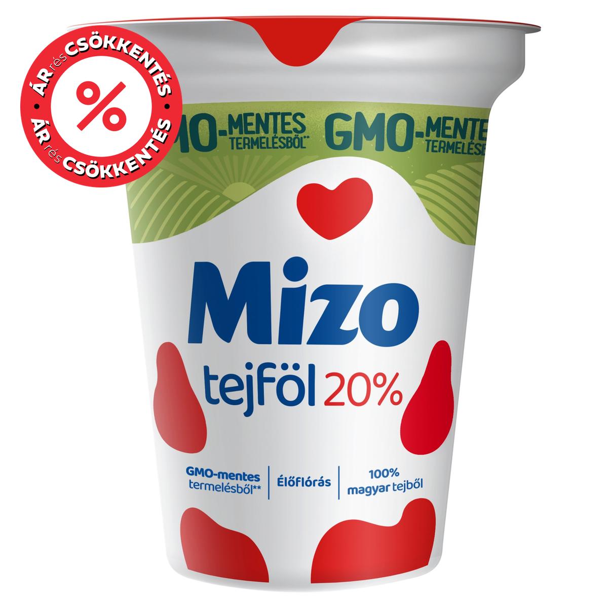 Mizo Tejföl 20% GMO-mentes