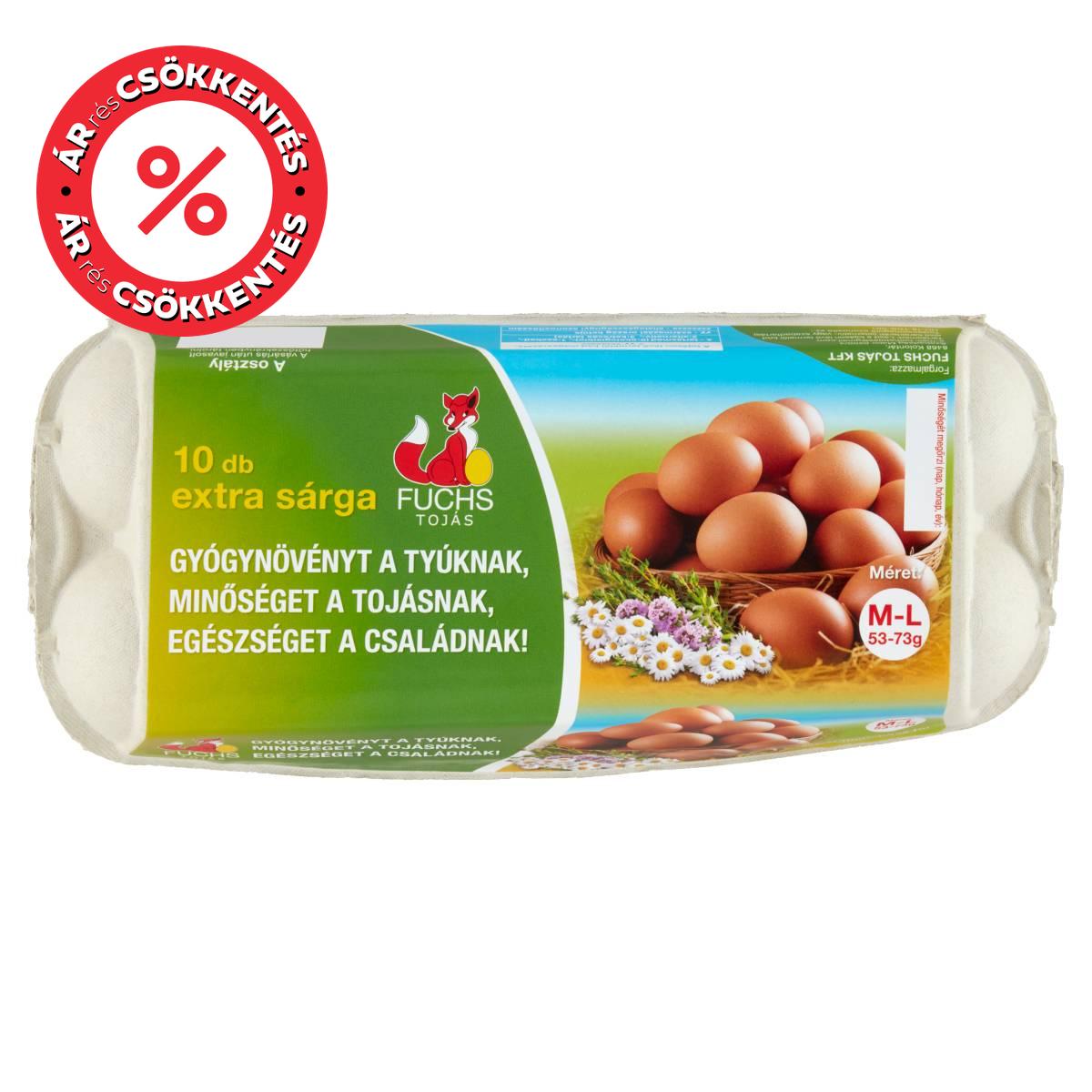 Fuchs Mélyalmos Extra sárga tojás "M"