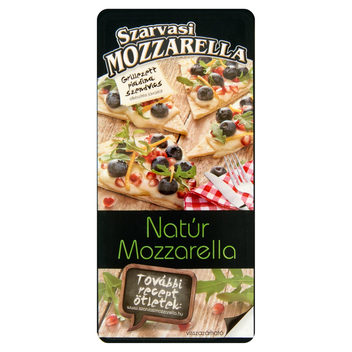 Szarvasi Szeletelt natúr pizza mozzarella sajt