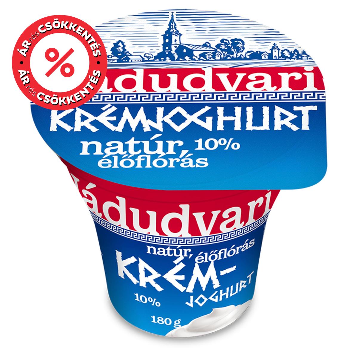 Nádudvari Natúr élőflórás krémjoghurt 10%