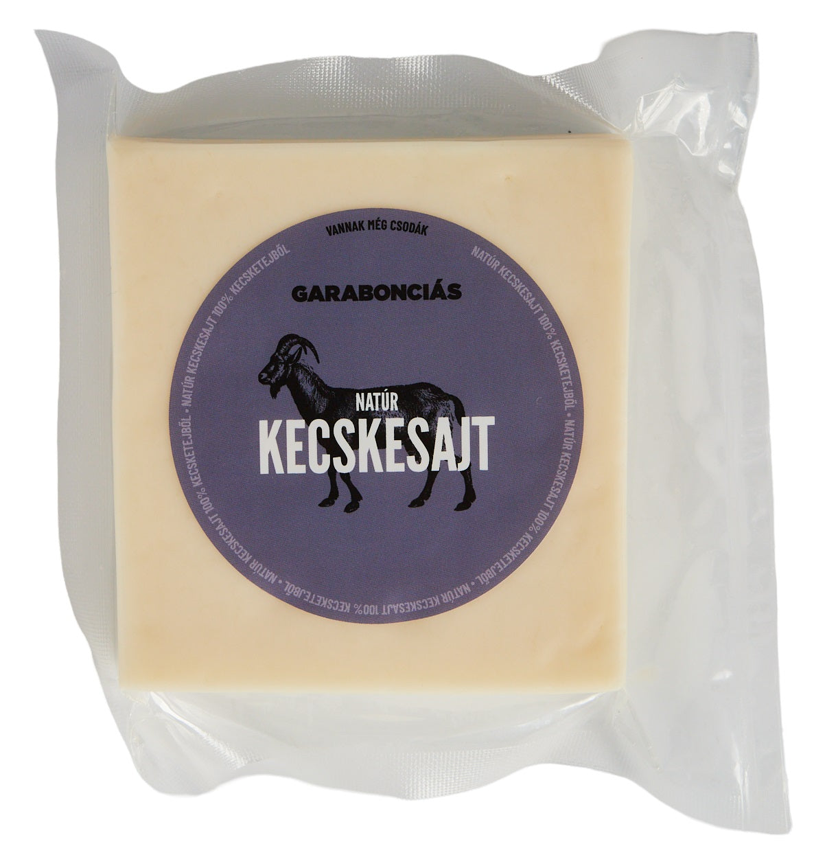 Garabonciás Érlelt natúr félkemény kecskesajt