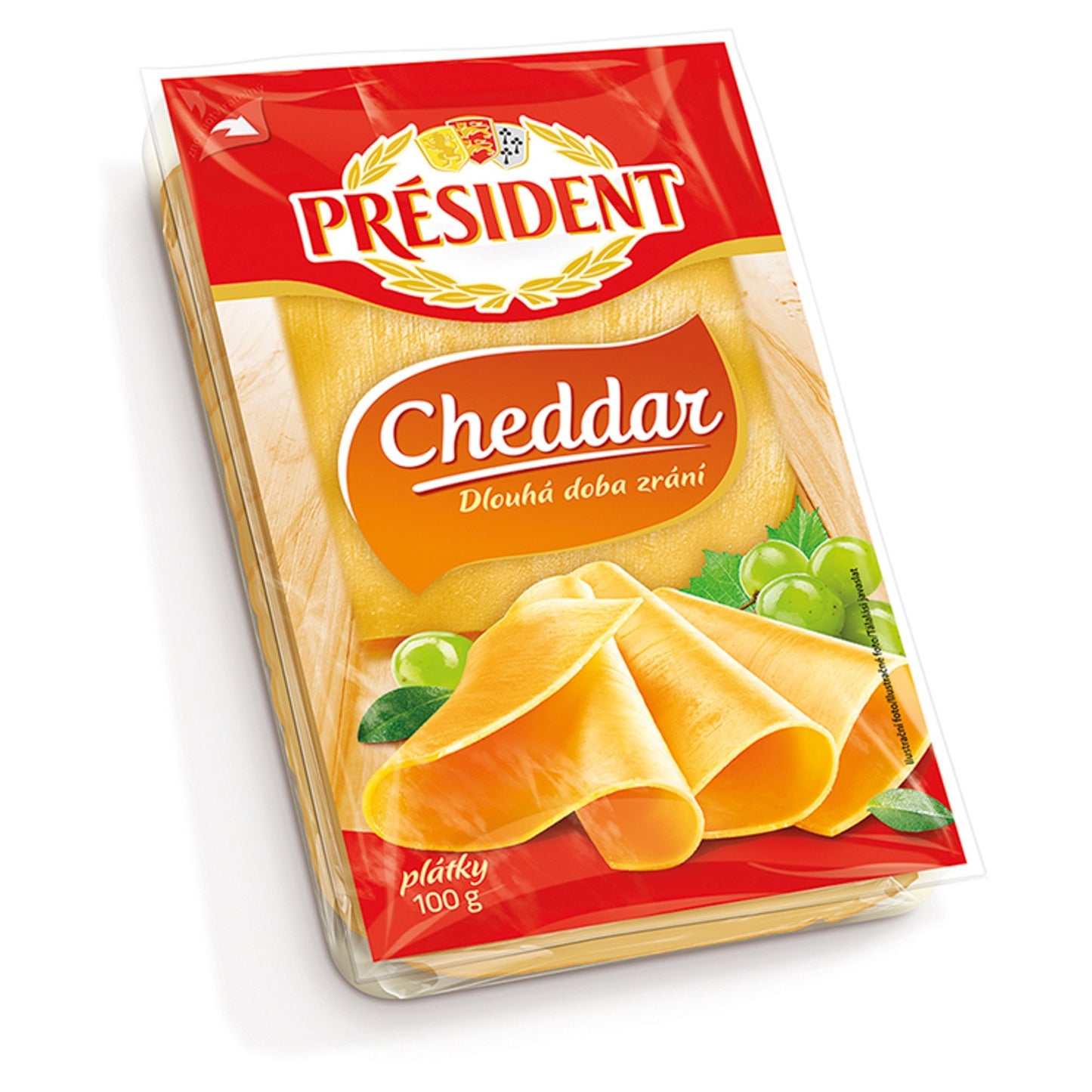 Président Cheddar szeletelt sajt