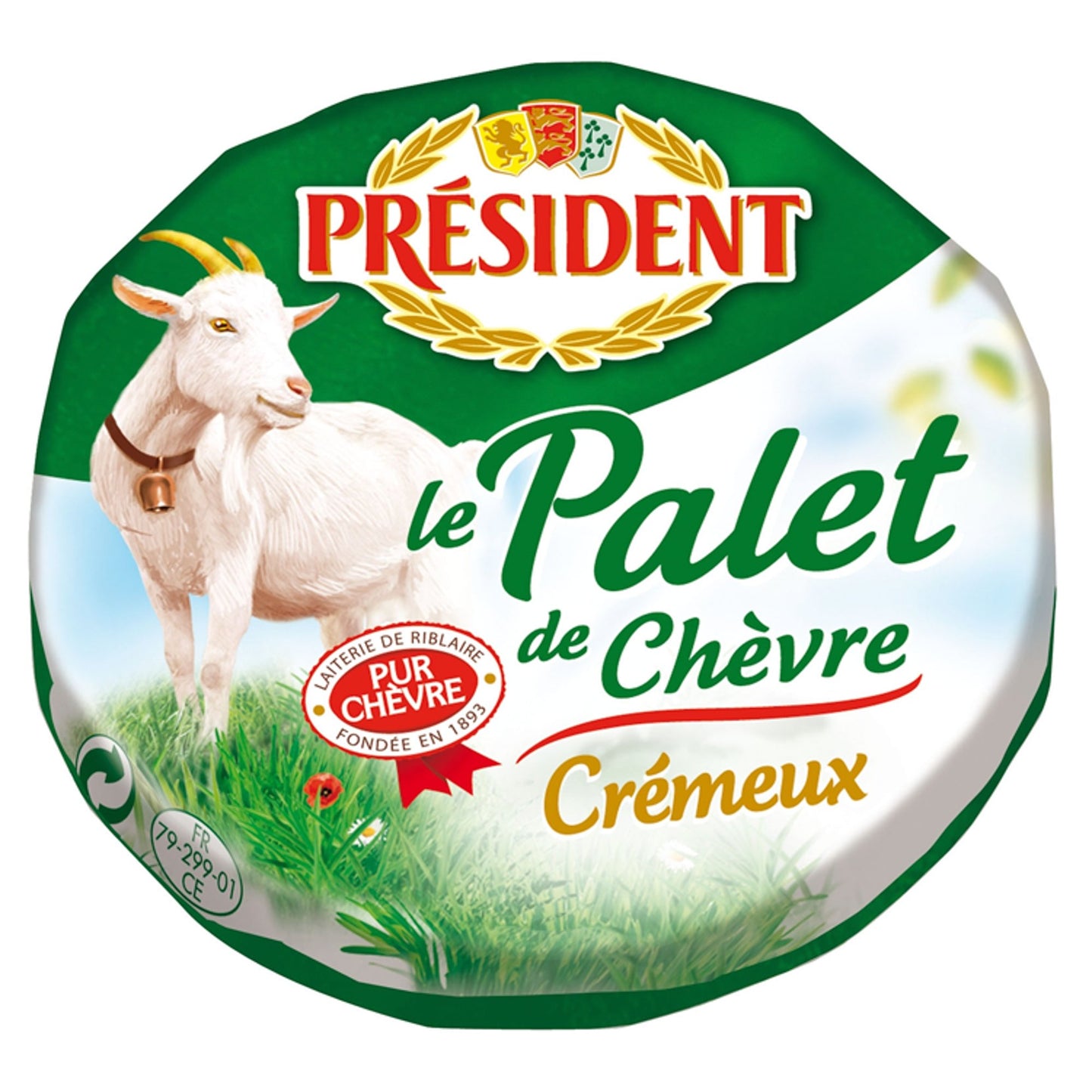 Président Palet de Chèvre zsíros, lágy kecskesajt