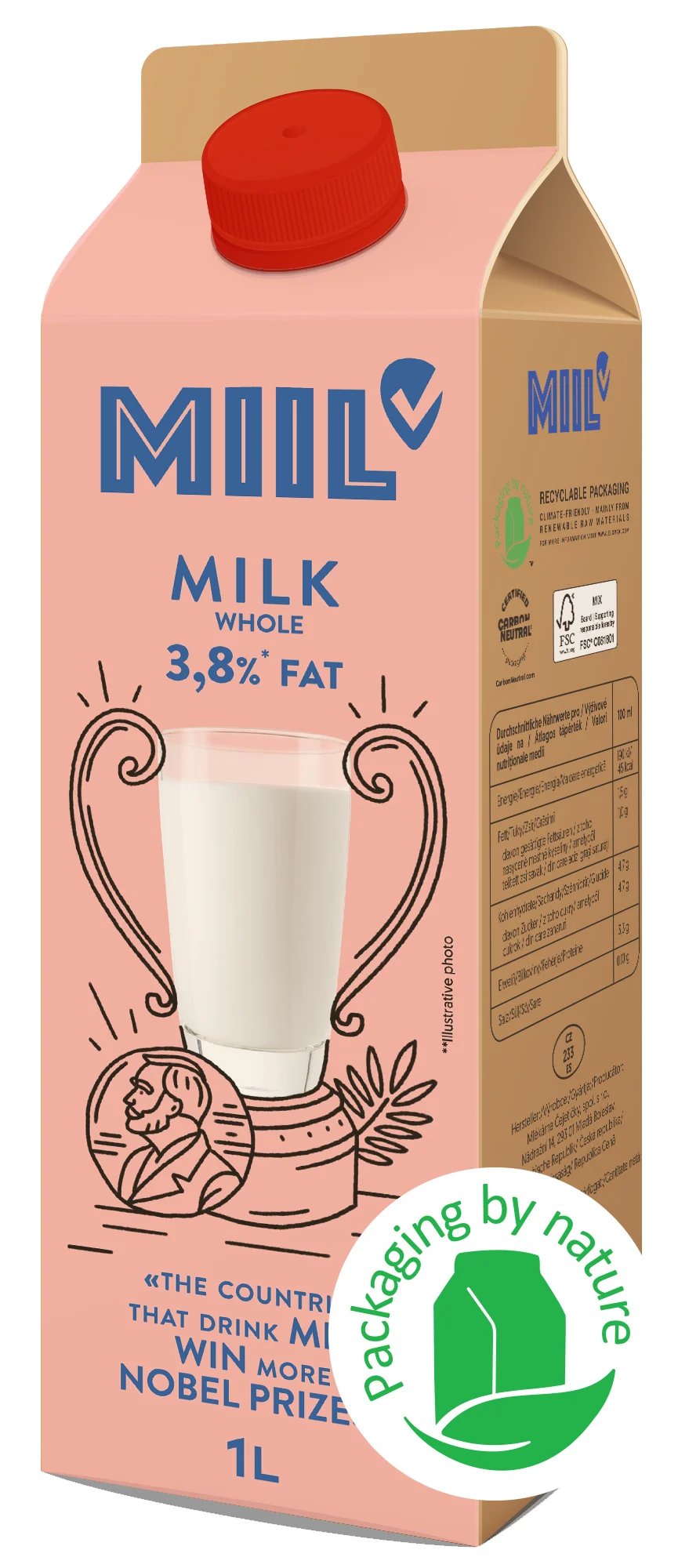 Miil Nem-standardizált teljes tej, 3,8%