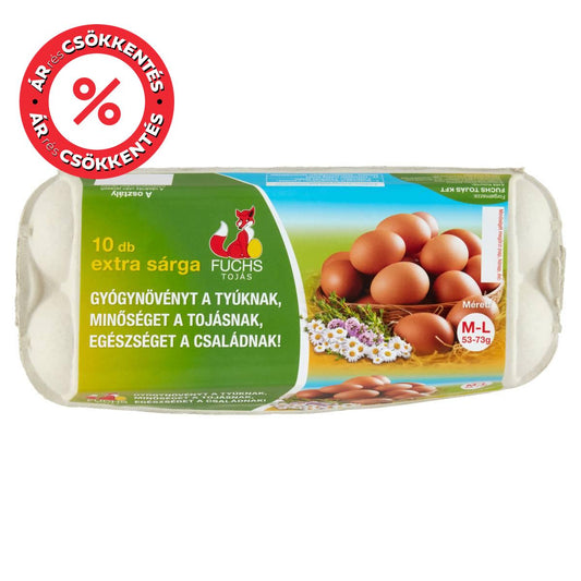Fuchs Mélyalmos Extra sárga tojás "M"