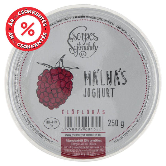 Cserpes Málnás joghurt
