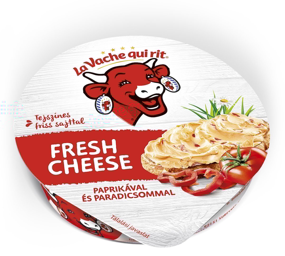 La Vache Qui Rit Tejszínes szendvicskrém friss sajttal, paprikás-paradicsomos