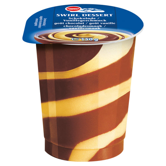 Omira csokoládé- és vanília ízű puding desszert