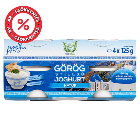 Real Nature Görög stílusú natúr joghurt (4x125g)